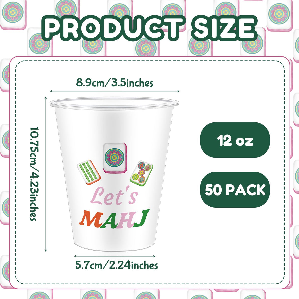 Meanplan 12oz plastic cups for reusable party supplies