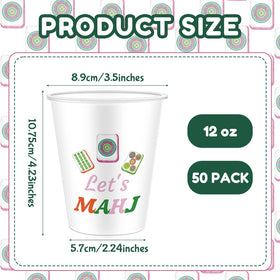 Meanplan 12oz plastic cups for reusable party supplies