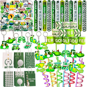 Meaxur golf theme slap bracelet—vibrant party favor for golf lovers.