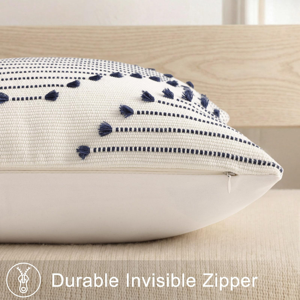 Mecatny two-pack pillow covers provide versatile couch and outdoor decor options.