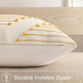 Mecatny pillow cover set of two provides coordinated decor.