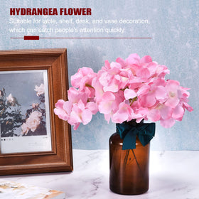 MECCANIXITY pink hydrangea table decor brightens shelves and desks.