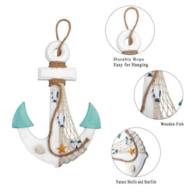 Meching wall art creates a beachy focal point in living rooms or entryways