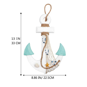 Meching ship wheel net shell detail adds seaside texture and color