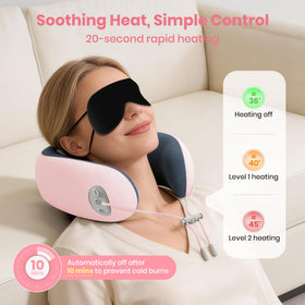 Medicane memory foam neck support enhances comfort on long journeys.