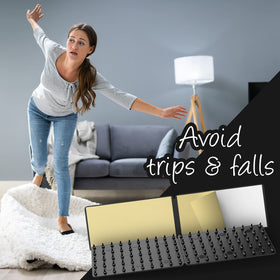 Medipaq Greatideas grip will not damage carpet while keeping rugs in place