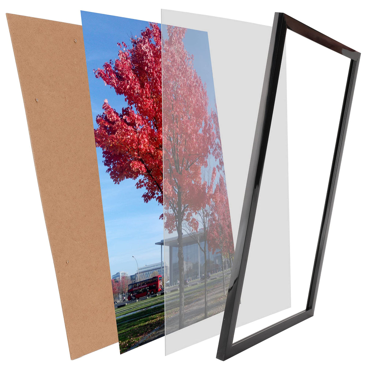 Medog Studio Gallery 20x30 frame black corner detail with smooth finish