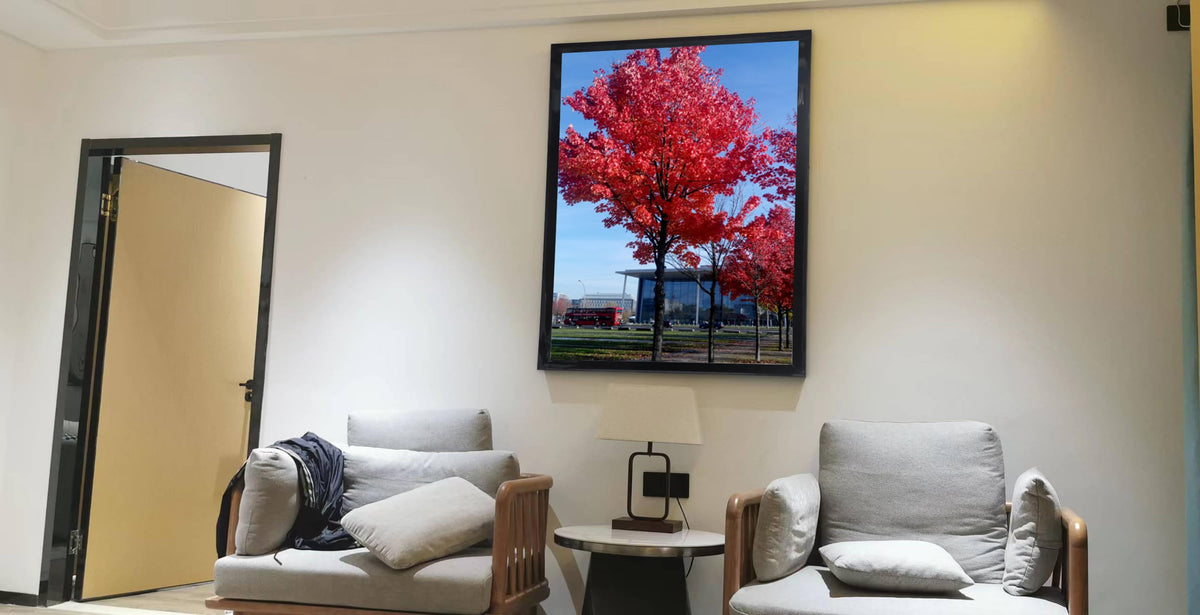 Medog Studio Gallery 20x30 frame black packaging image showing safe transport