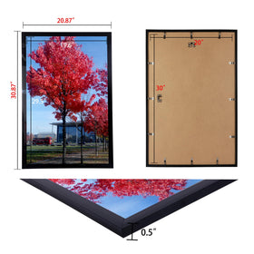 Medog Studio Gallery 20x30 frame black wall mounted for space-saving display