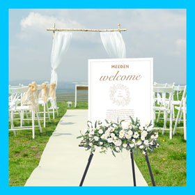 MEEDEN party festival display easel supporting event signage and photos
