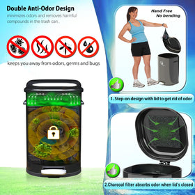Soft-close lid on Meegood minimizes noise during use.