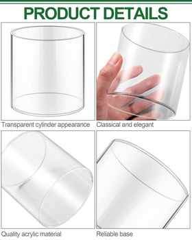 Meekoo 5x5 inch vase front view ideal for compact flower arrangements
