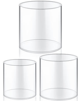 Meekoo 6x6 inch clear acrylic vase for elegant centerpieces and bouquets