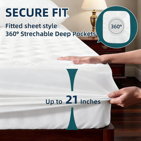 MEELUS machine-washable protector is easy to care for