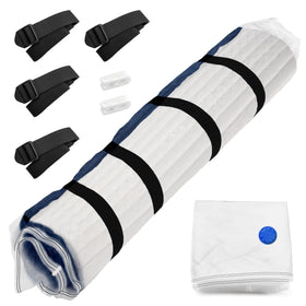 Meersburg twin mattress vacuum bag shows compact storage and secure sealing.