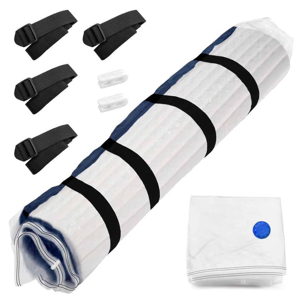 Meersburg twin mattress vacuum bag shows compact storage and secure sealing.