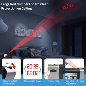 MeesMeek LCD display shows time date and temperature at a glance.