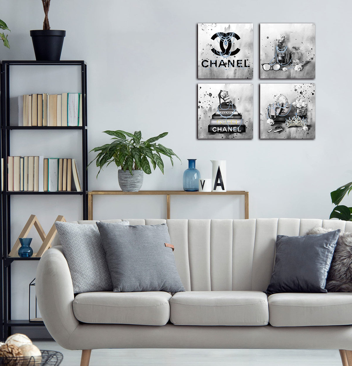 Meetdeceny black and white bathroom decor canvas enhances modern spaces.