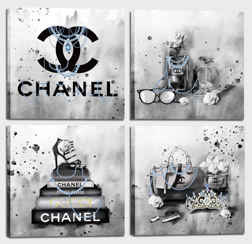 Meetdeceny fashion wall art for bedroom 4-piece set, ready to hang for chic interiors.