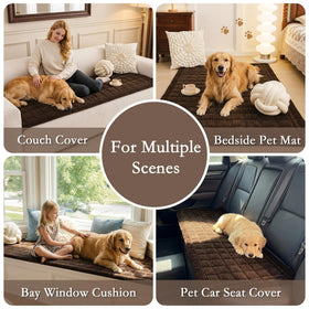MEETSKY couch cover non-slip back keeps the cover in place during activity.