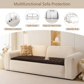 Machine washable MEETSKY slipcover cleans easily after messes.