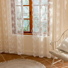 MEETSKY lace drapes suit girls rooms and nurseries with soft charm.