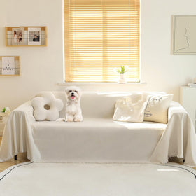 MEETSKY sectional sofa cover with L-shaped fit keeps corners clean