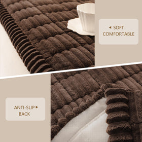 Close-up of MEETSKY soft plush fabric for cozy seating.