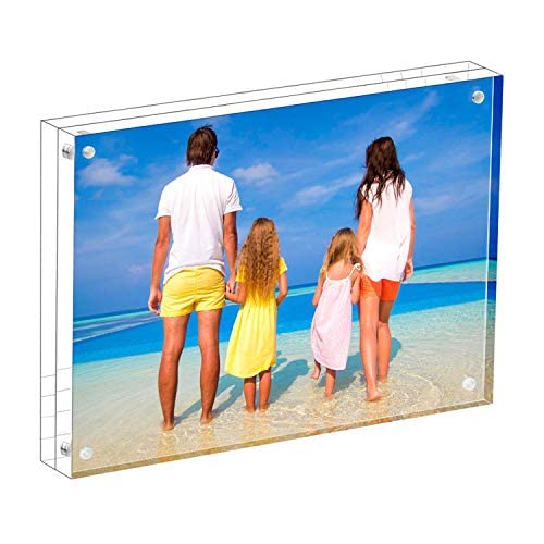 Meetu acrylic frame front double-sided display for desktop viewing