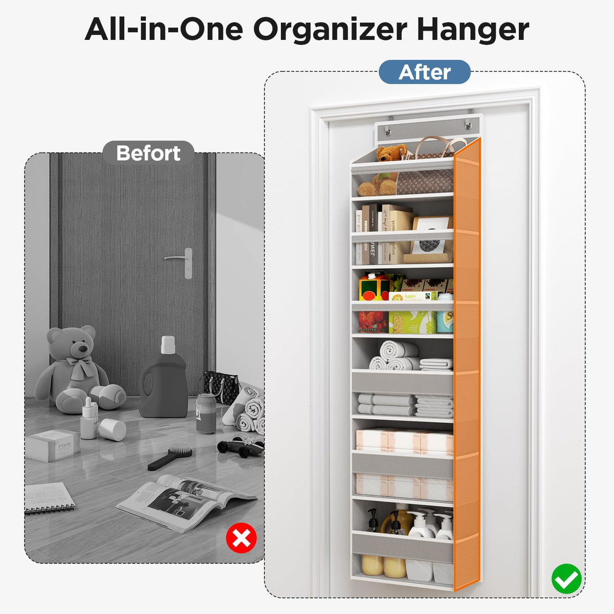 Mefirt bathroom and kitchen storage solution keeps towels and gadgets organized.