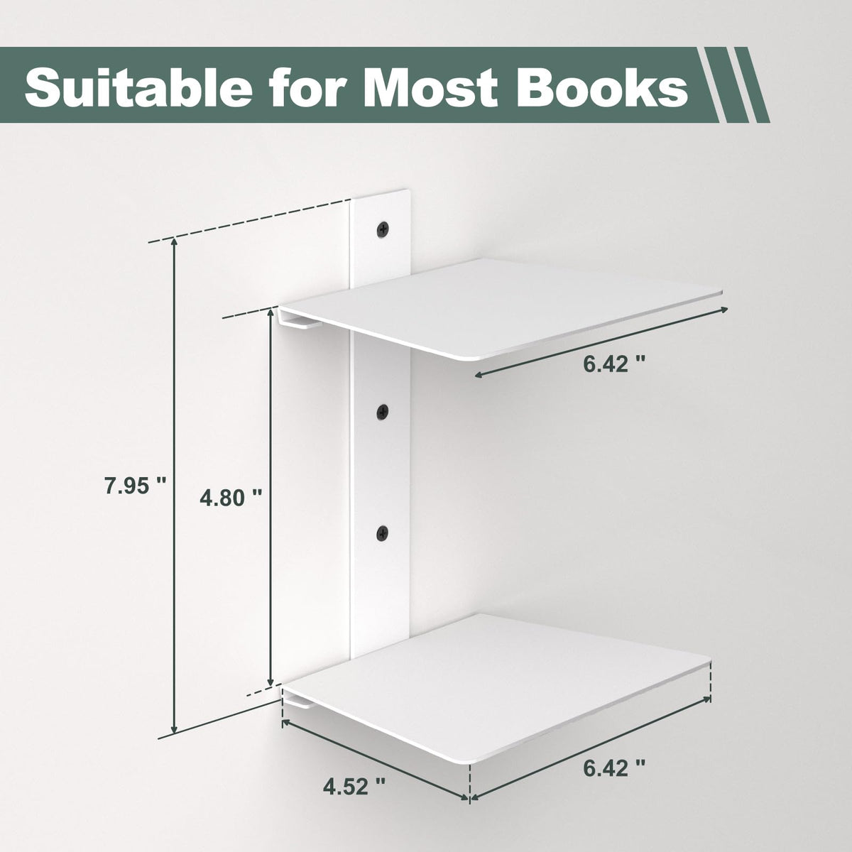 Mefirt invisible shelf bottom guard design prevents sliding for tidy displays