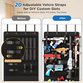 Mefirt clear mesh pockets show the toy collection for easy selection