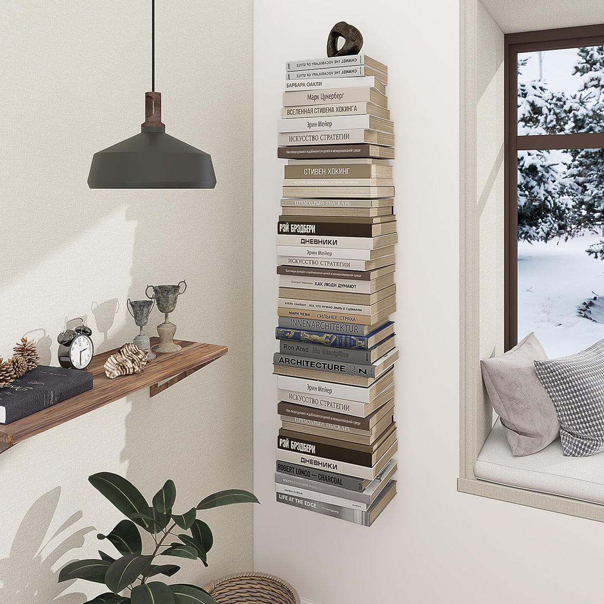 Mefirt durable steel floating shelves provide robust support