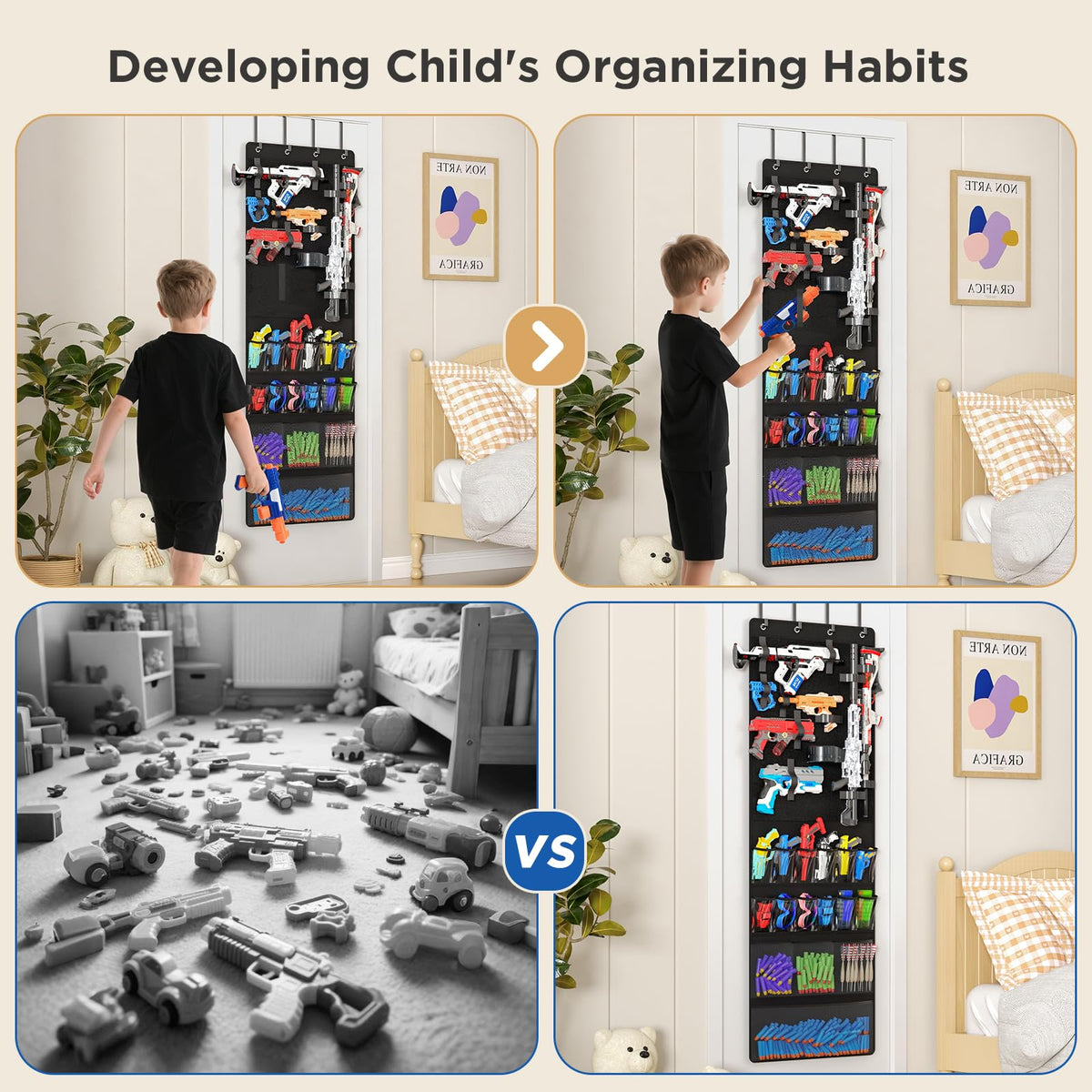 Mefirt space saving design frees floor space in kids rooms