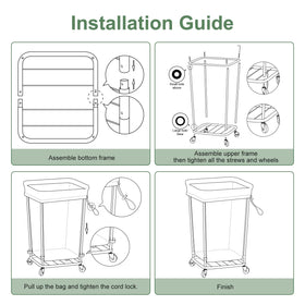 Mefirt spacious hamper supports heavy loads with mobility and convenience.