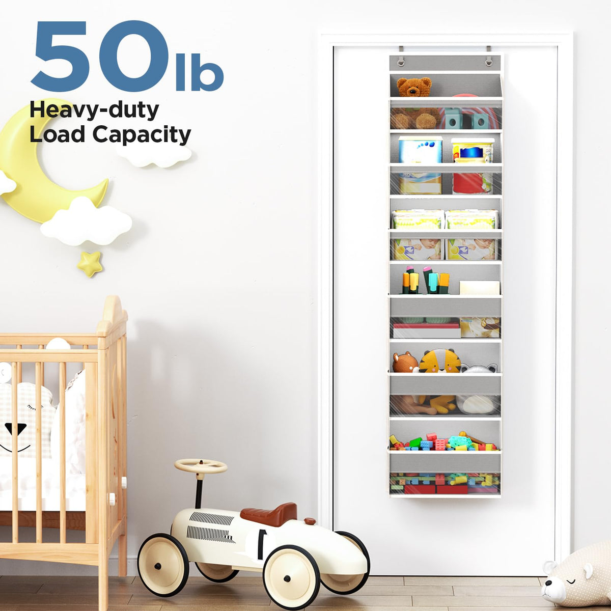 Mefirt clear PVC windows allow easy cleaning and quick item checks.