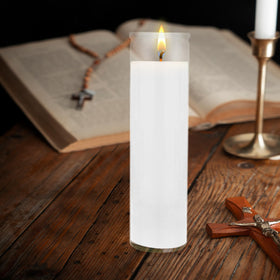 Mega Candles white devotional candles ideal for emergencies