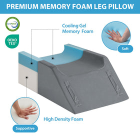 MEGCXIT memory foam leg rest contours to legs for soft support.