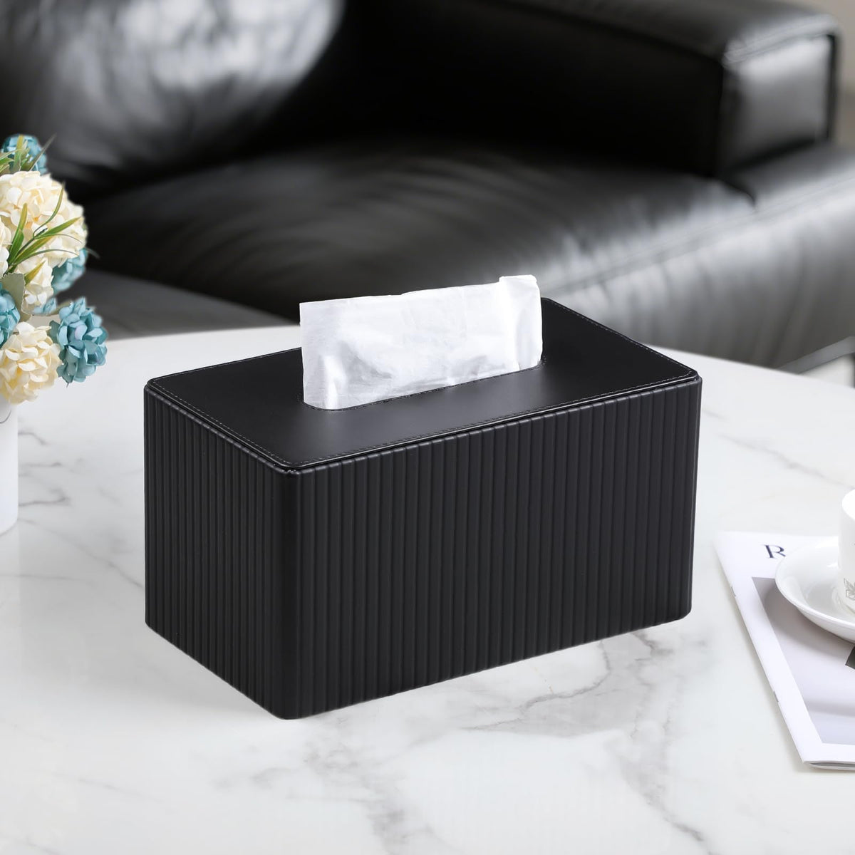 Meibooch compatible with 180 to 230 count boxes for flexible tissue storage.