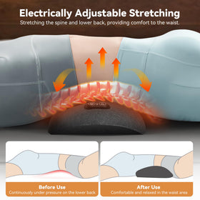 MEIJINEX 3in-1 Smooth Spine Pillow heat function soothes muscles during rest