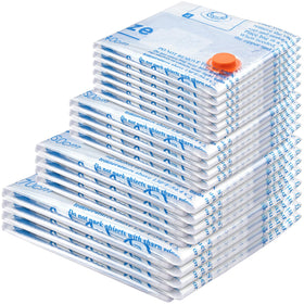 MEIQIHOME vacuum storage bags 18-pack for clothes maximize closet space.