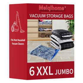 MEIQIHOME XXL vacuum storage bag front display showing space-saving design