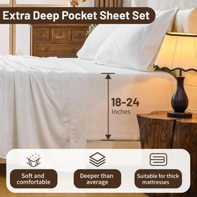 Close-up of MEISHANG Egyptian cotton weave emphasizing breathable percale feel.