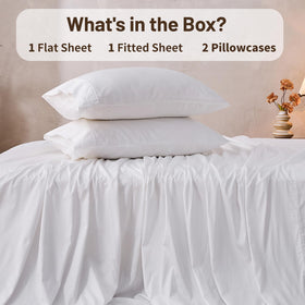 MEISHANG deep-pocket fit demonstrates secure coverage on a bed.