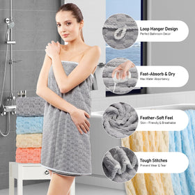 Meishiqi hotel-grade towel set with reinforced edges for durability.