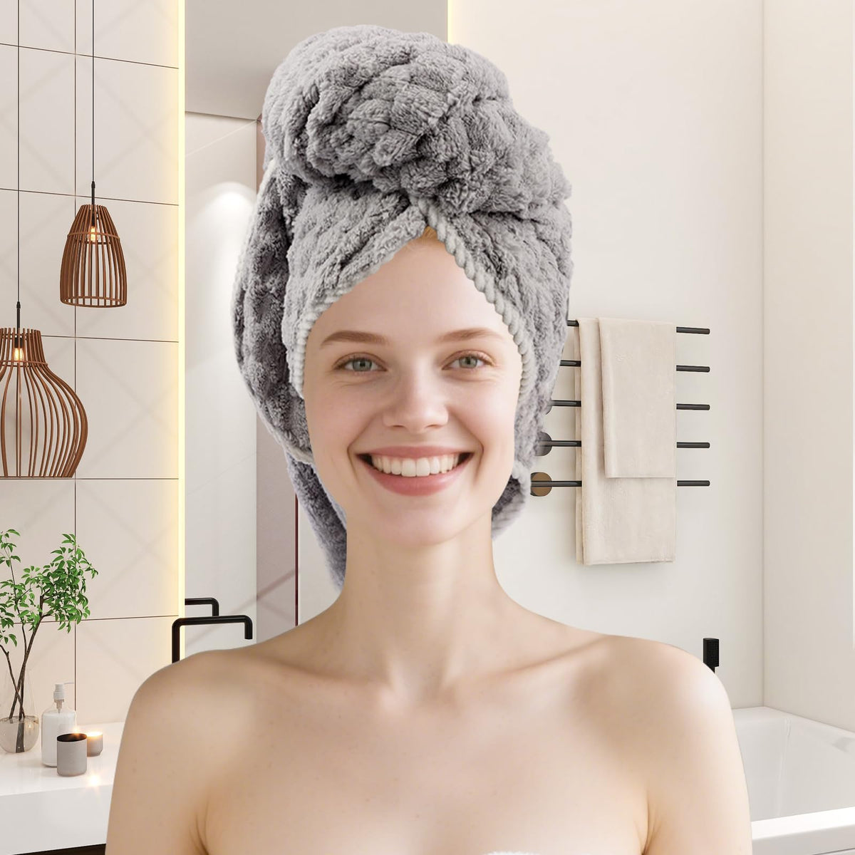 Meishiqi quick-dry towels reduce dampness between uses after showers.