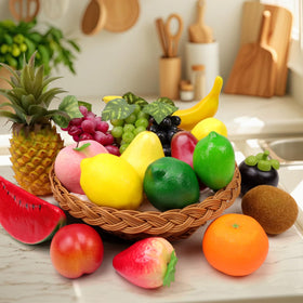 Meiwlong fake orange enhances seasonal decor and dining room accents.