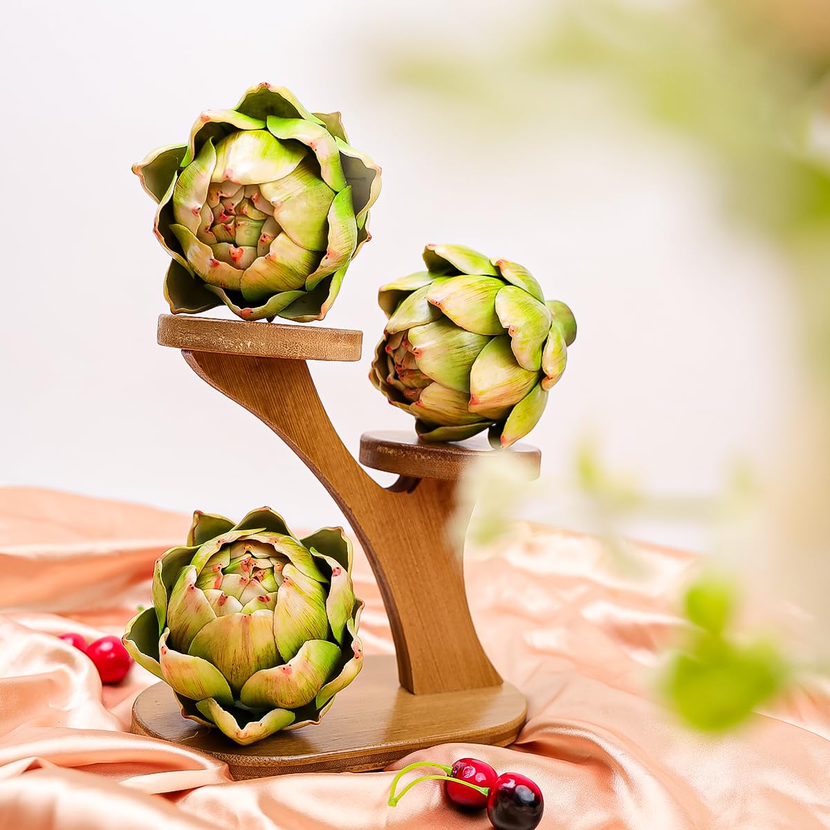 Meiwlong artichoke decor in a vase offers versatile indoor decoration options