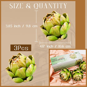 Meiwlong artichoke decor large pieces in a bowl elevate the dining table centerpiece