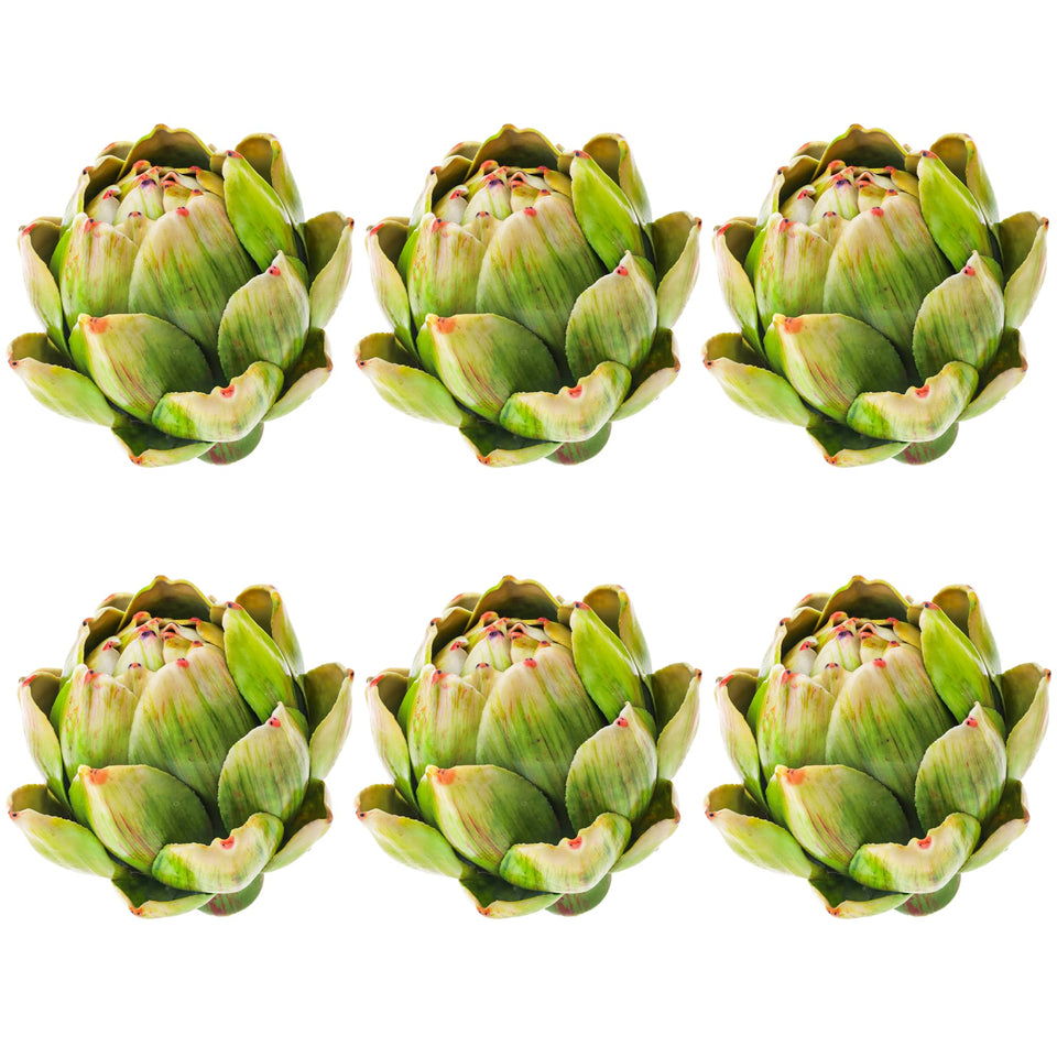 Meiwlong artificial artichokes six-pack centerpiece for a stylish table